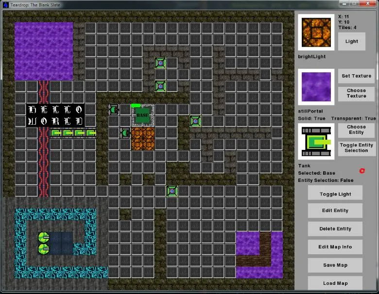 Map editor demonstration